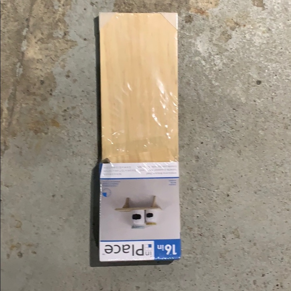 In Place Bracket shelf